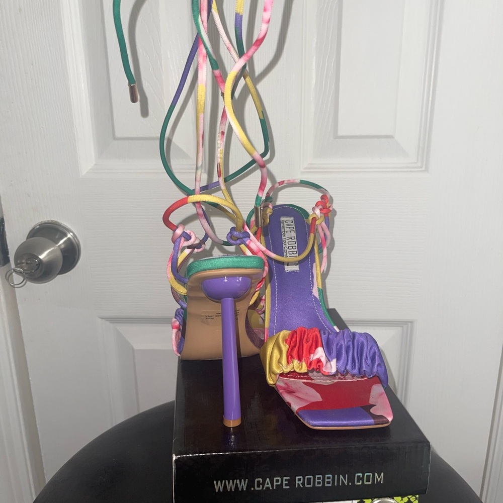 Cape Robbin Multicolor Strappy Heels